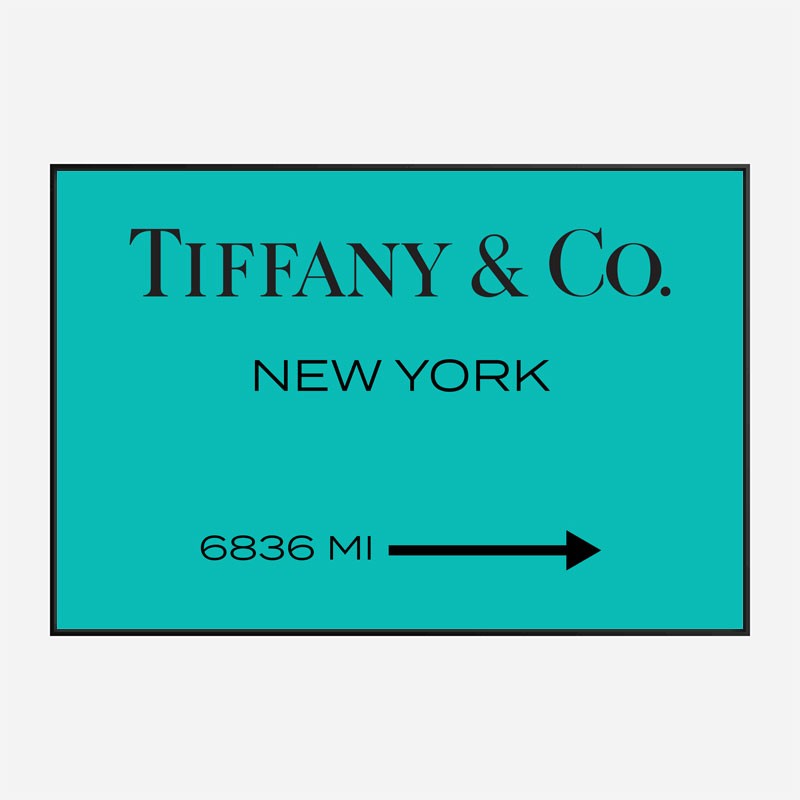 Tiffany & discount co logo sign